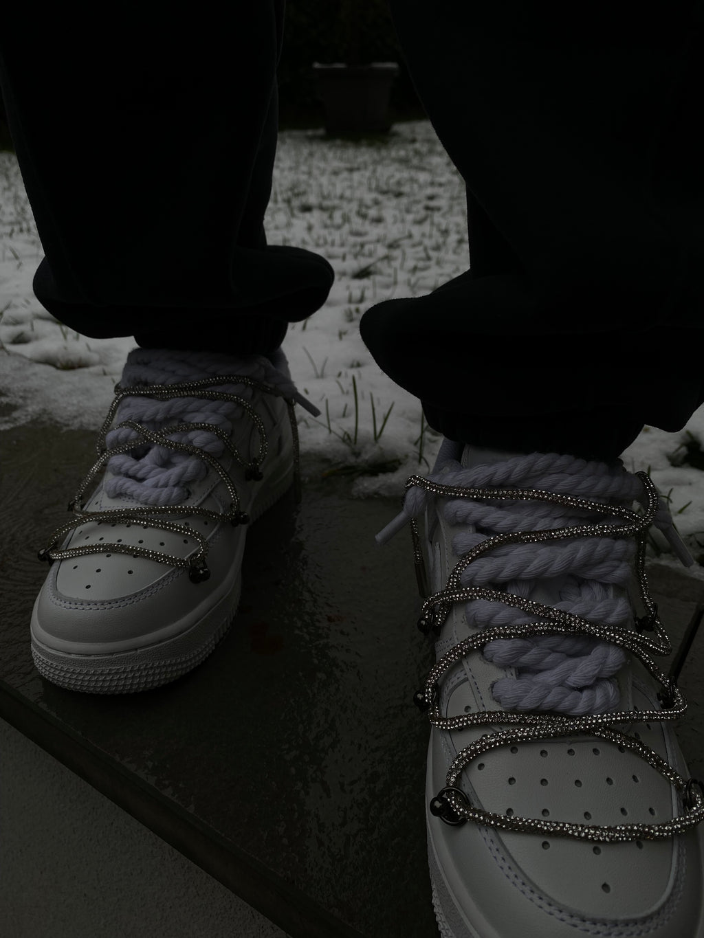 Airforce1 rope glitter laces