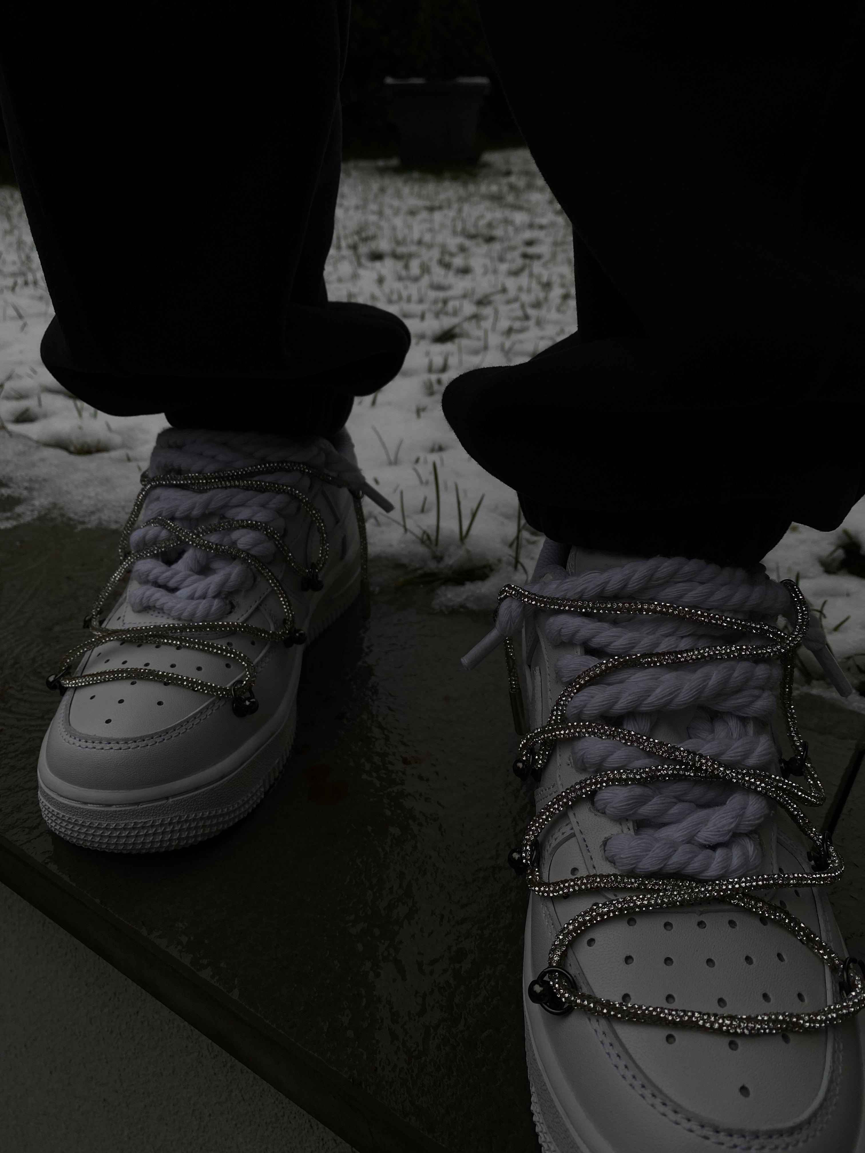 Airforce1 rope glitter laces