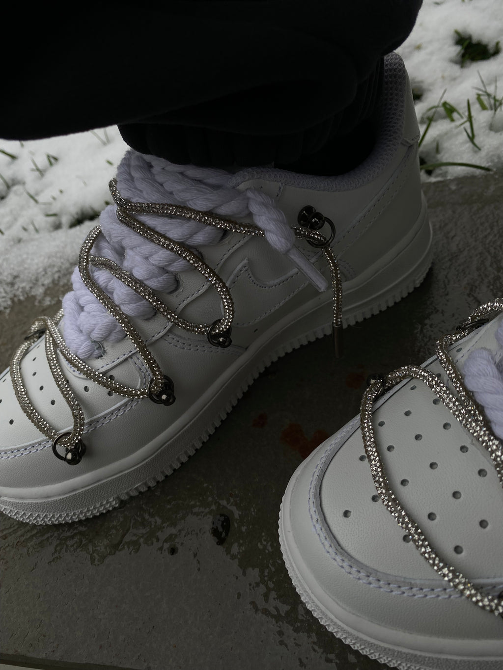 Airforce1 rope glitter laces