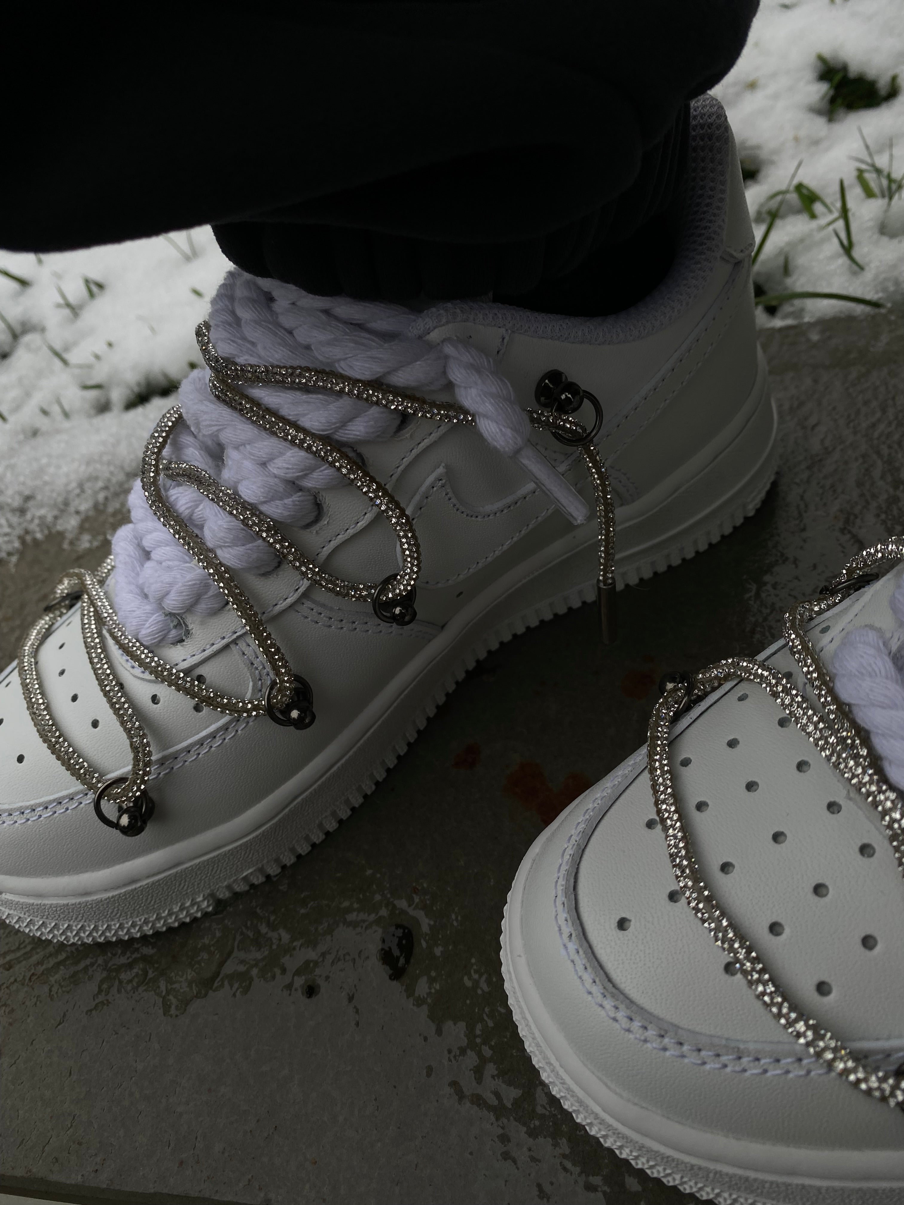 Airforce1 rope glitter laces