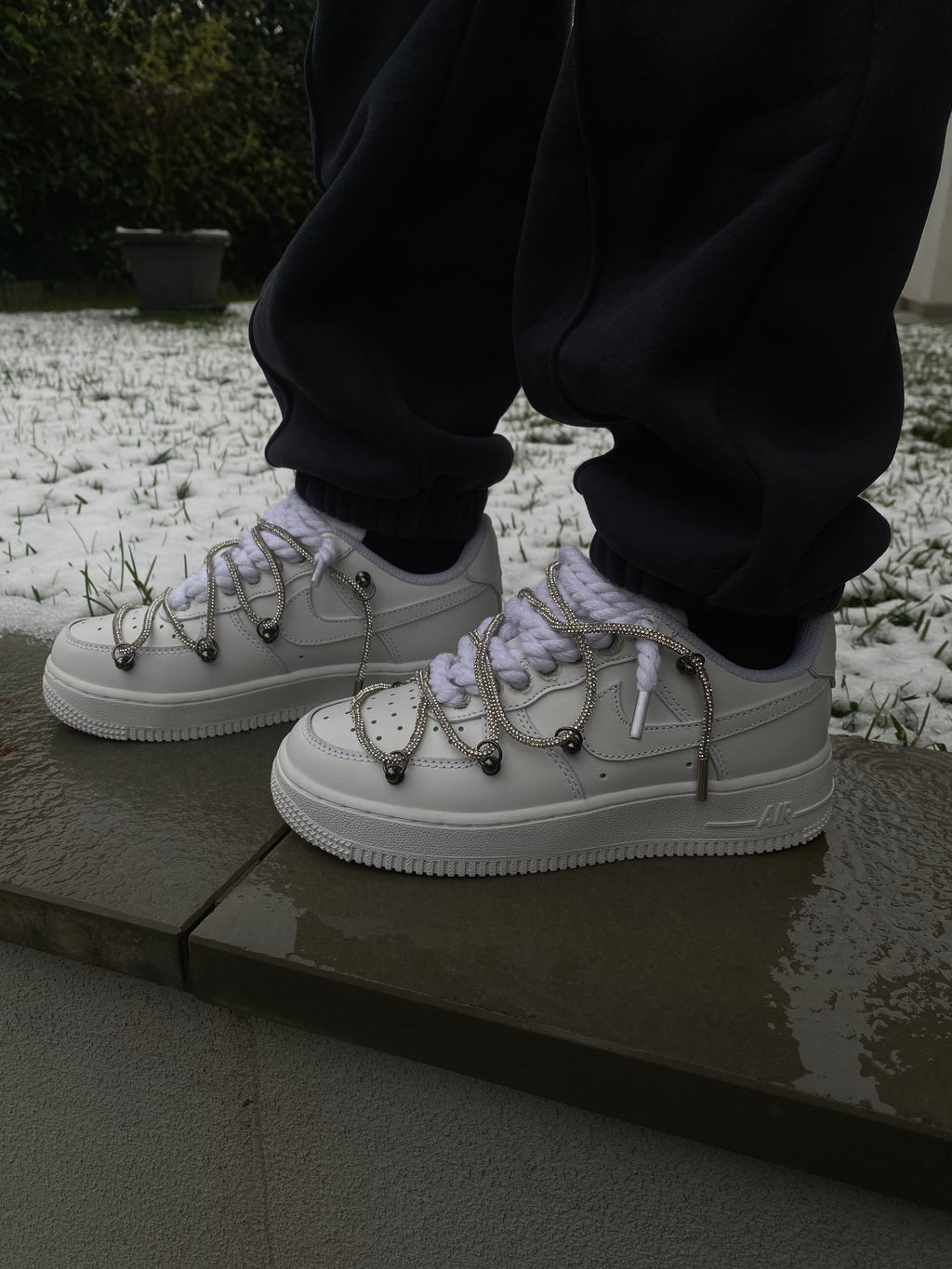 Airforce1 rope glitter laces