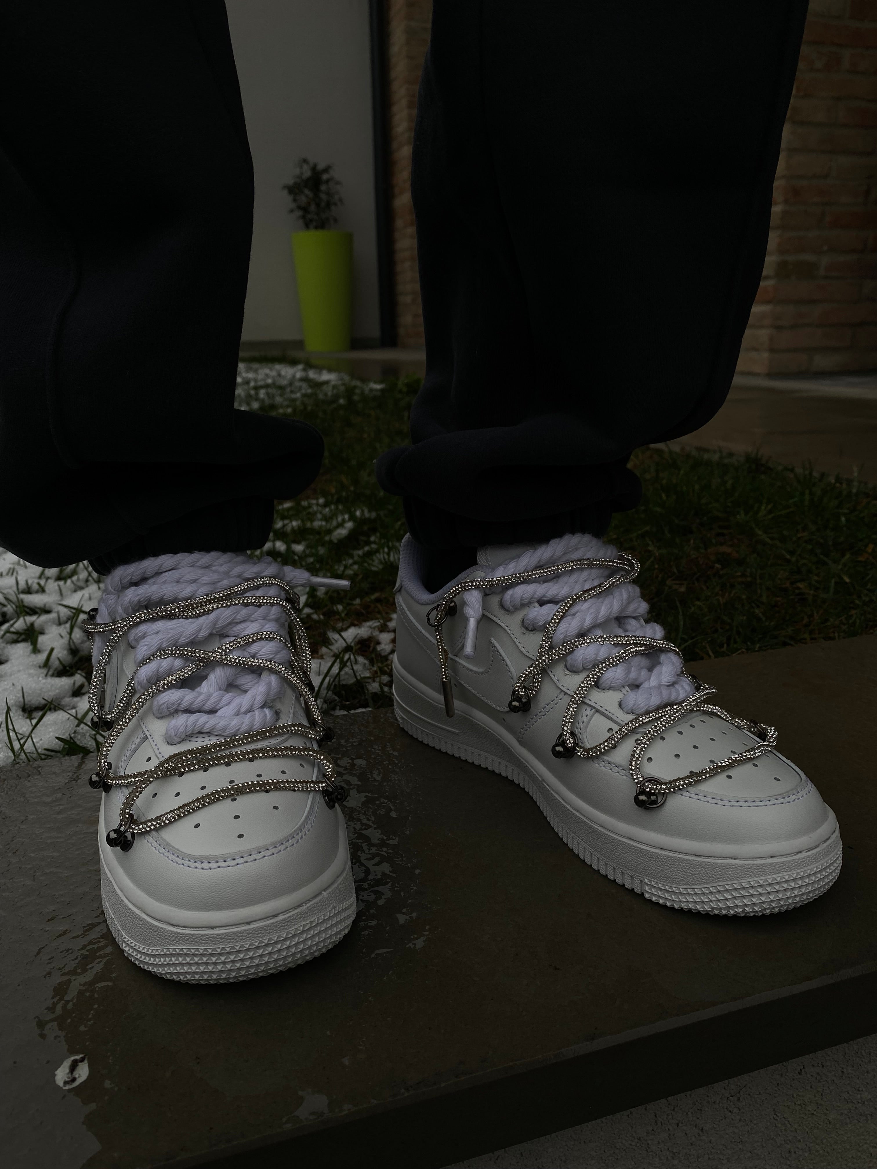 Airforce1 rope glitter laces